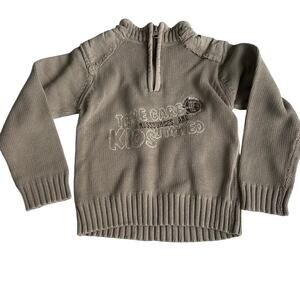 Tout Simplement Tan 1/4 Zip Pullover - Size 4